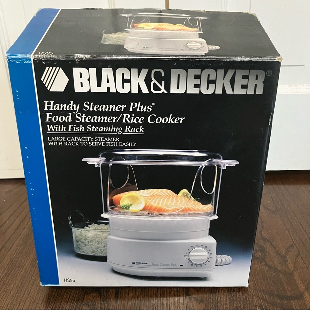 Vintage Black and Decker Electric Steamer Rice Cooker HS90 HS95